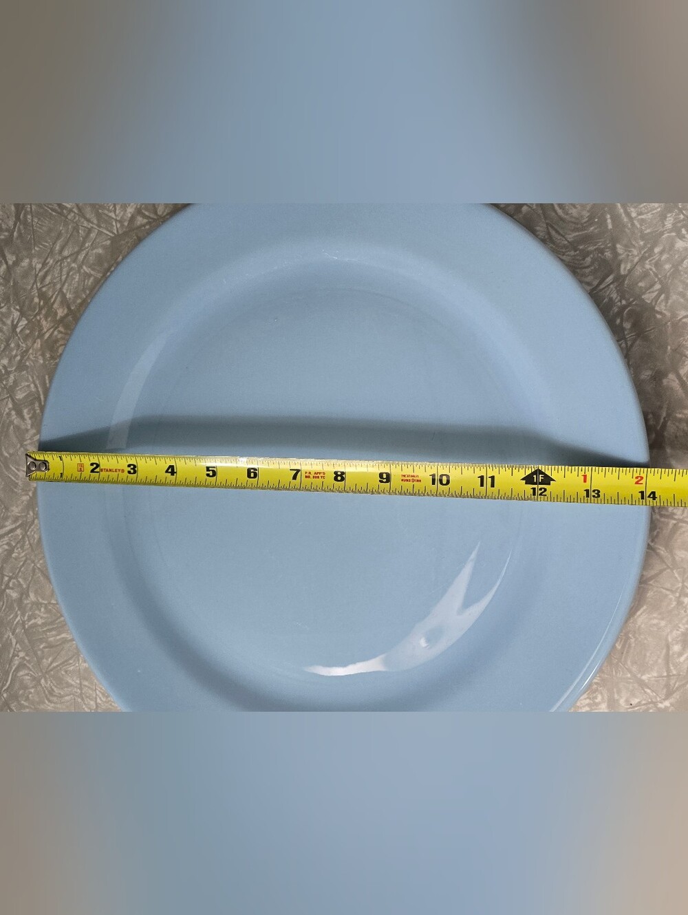 TS&T‎ Lu-Ray Pastels Windsor Blue 14 Inch Round Chop Plate Serving Platter USA
